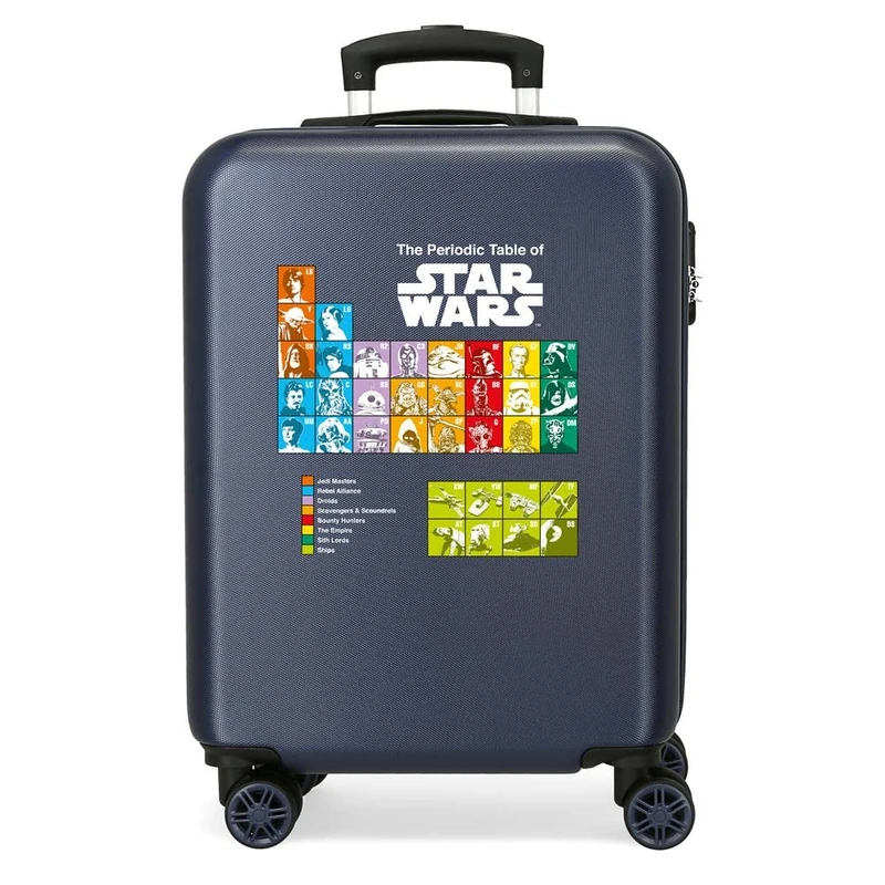 Star Wars Badges Luggage- Carry-On Luggage, 38x55x20 cms, Periodic Azul Marino