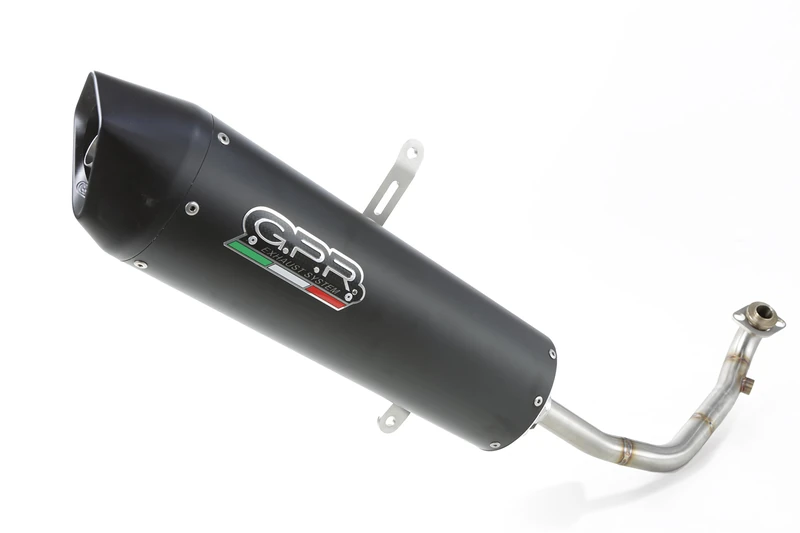Exhaust system, brand GPR, item compatible with Yama X-Max 125 2006 to 2016 Racing slip-on exhaust including link pipe Slip-on Furore Nero
