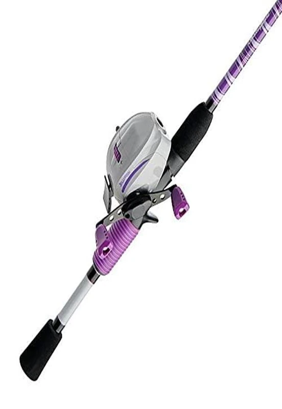 Shakespeare Jellyfish Spincast Reel and Fishing Rod Combo,Purple, 5'6" - Medium - 2pc