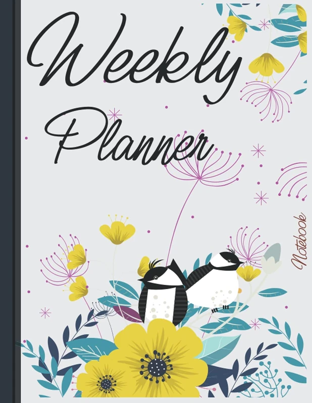 Weekly Planner Notebook: 360 Weekly & Monthly Planner , Flexible Cover, to-Do List, Twin-Wire Binding 360 Weeks of Menu Planning Pages with Weekly List Academic - Image 1