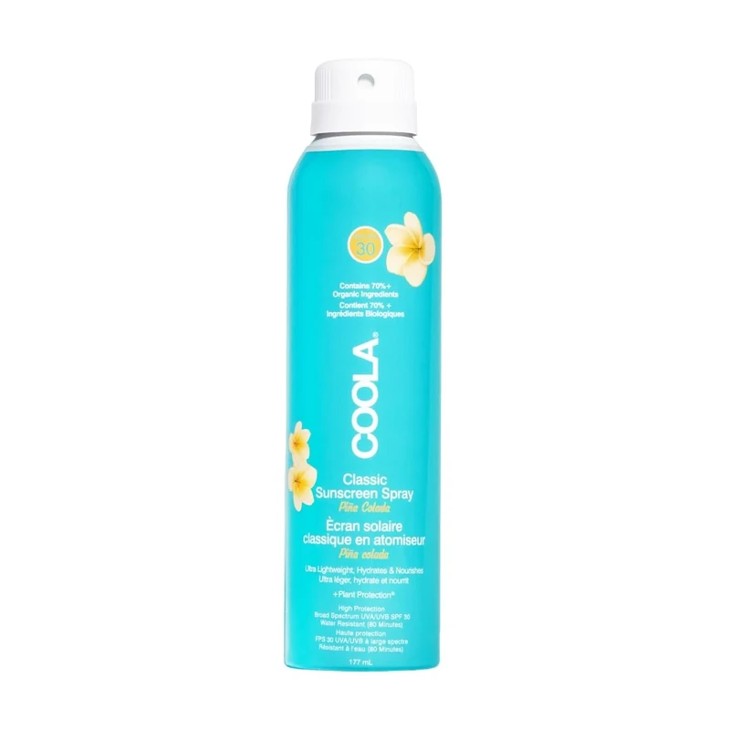 COOLA Classic Body Spray Pina Colada SPF 30 - 177ml Bright Blue