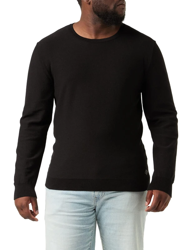 Replay Men's UK8270.000.G22920 Pullover Sweater, 98 Black, 3XL