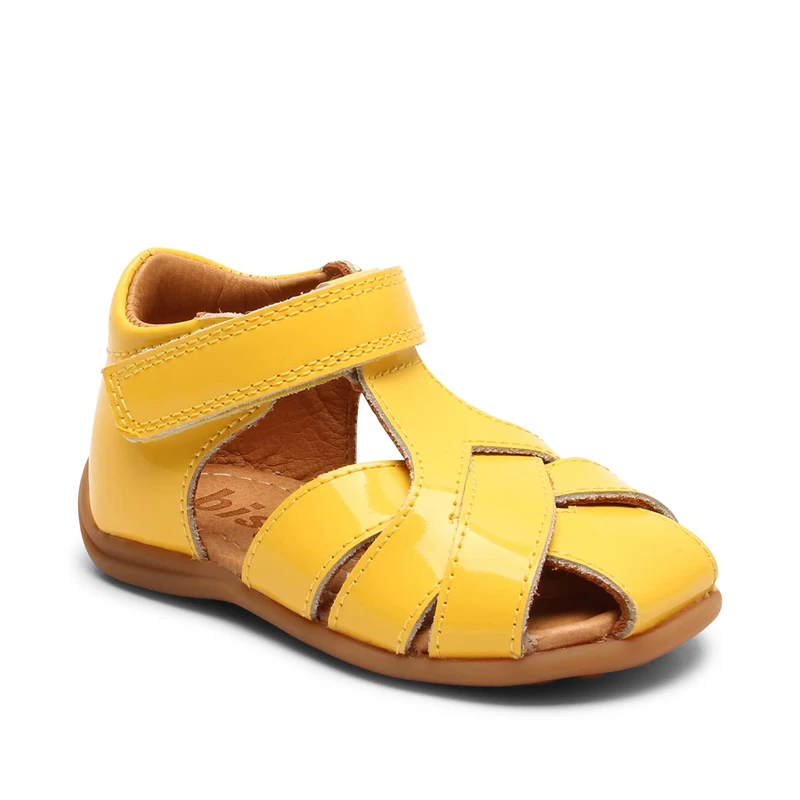 Bisgaard Baby Girls Cheri Sandal, Yellow Patent, 2 UK Child
