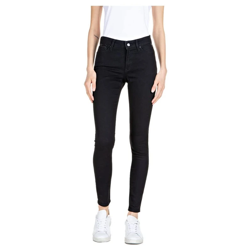 REPLAY Women's Luzien Jeans, Negro (098 Black), 31W / 28L