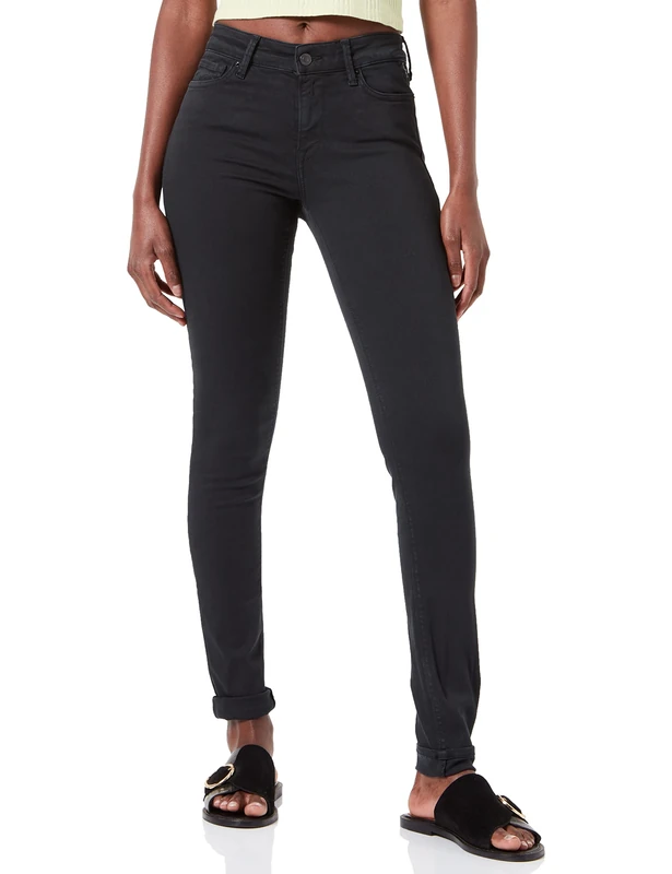 REPLAY Women's WHW689 Luzien Hyperflex Colour Xlite Jeans, 998 Nearly Black, 25W / 30L