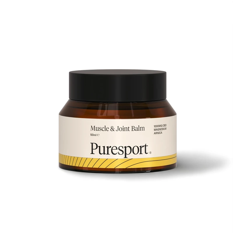 Puresport 1000mg Muscle & Joint Balm | 50ml | Infused with Lavender, Lemongrass, Witch Hazel, Wintergreen & Peppermint | Promote Faster Recovery