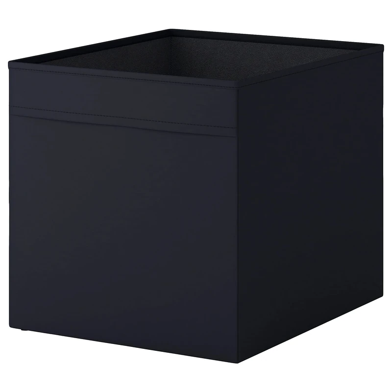 IKEA DRONA Black Open Storage Bins - Set of 2 - Image 1