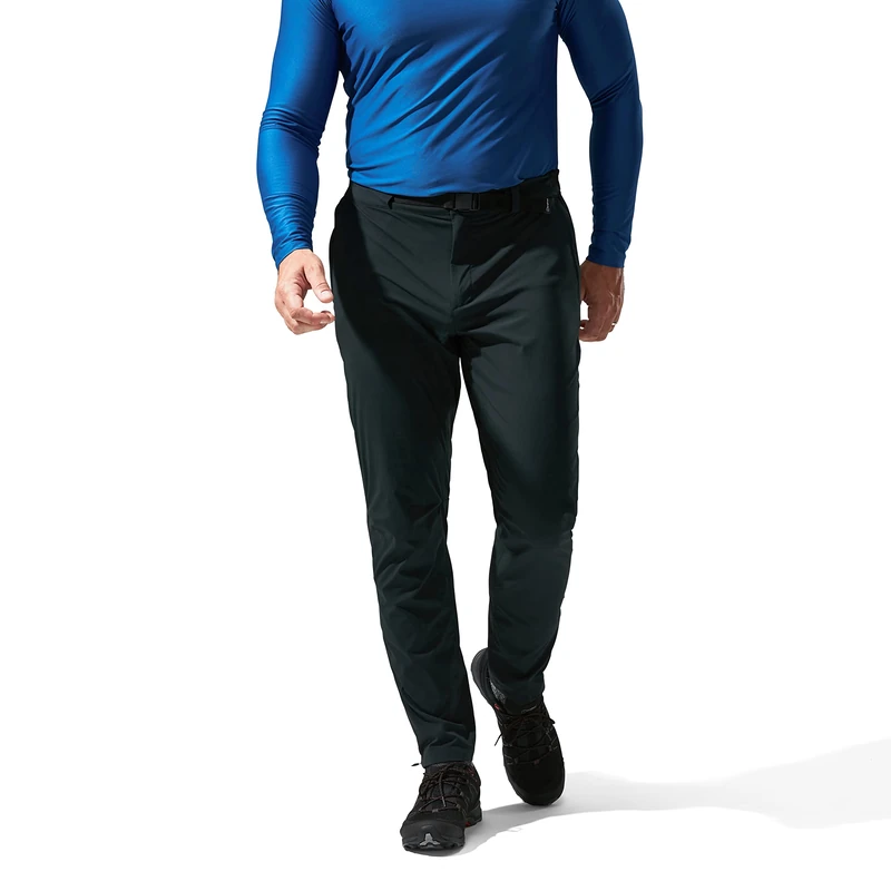 Berghaus Men's Lomaxx Woven Walking Trousers | Water Resistant | Comfortable Fit | Breathable Pants, Black, 28 Short (30 Inches)