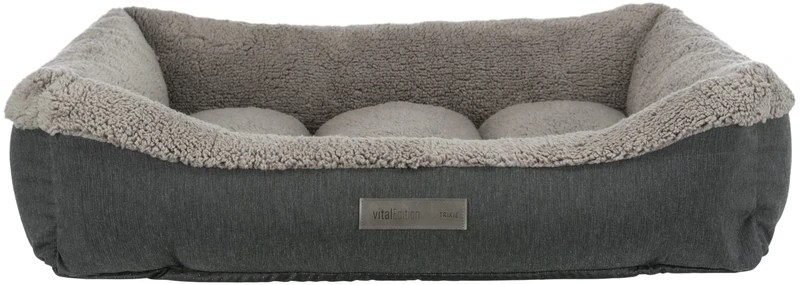 Bendson Vital Bed, Square, 90 × 60 cm, Dark Grey and Light Grey