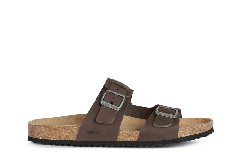 Geox Mens U Ghita B Sandals, Dk Coffee, 11 UK