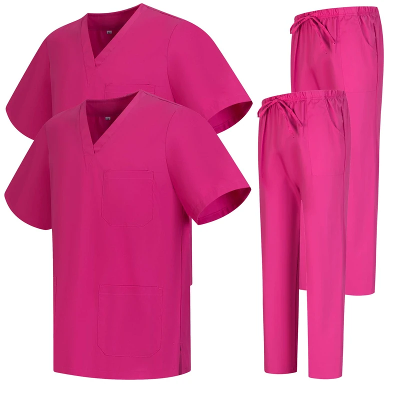 MISEMIYA - Pack * 2 Pcs - Uniforms Unisex Scrub Set – Medical Uniform with Scrub Top and Pants - Ref.2-8178 - Medium, Fucisa 68