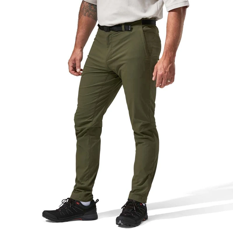Berghaus Men's Lomaxx Woven Walking Trousers | Water Resistant | Comfortable Fit | Breathable Pants, Ivy Green, 40 Short (30 Inches)