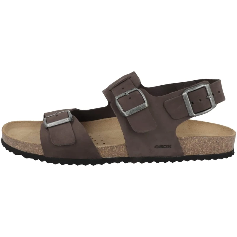 Geox Mens U Ghita Sandals, Dk Coffee, 6 UK