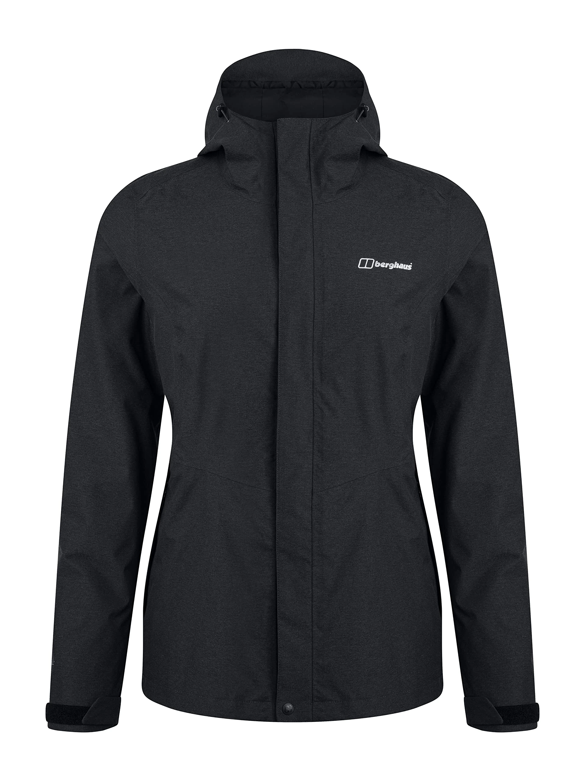 Berghaus Women's Nalleru Gemini 3-in-1 Waterproof Jacket with Fleece Jacket | Durable | Breathable Rain Coat, Jet Black/Jet Black, 20