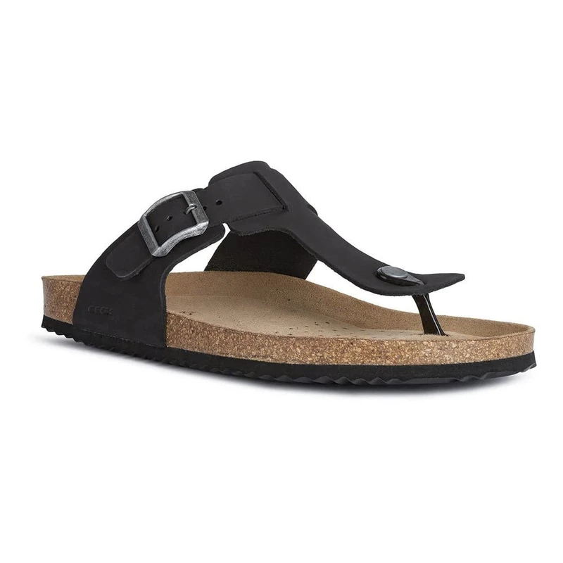 Geox Men's U Ghita Sandals, Black, 6 UK