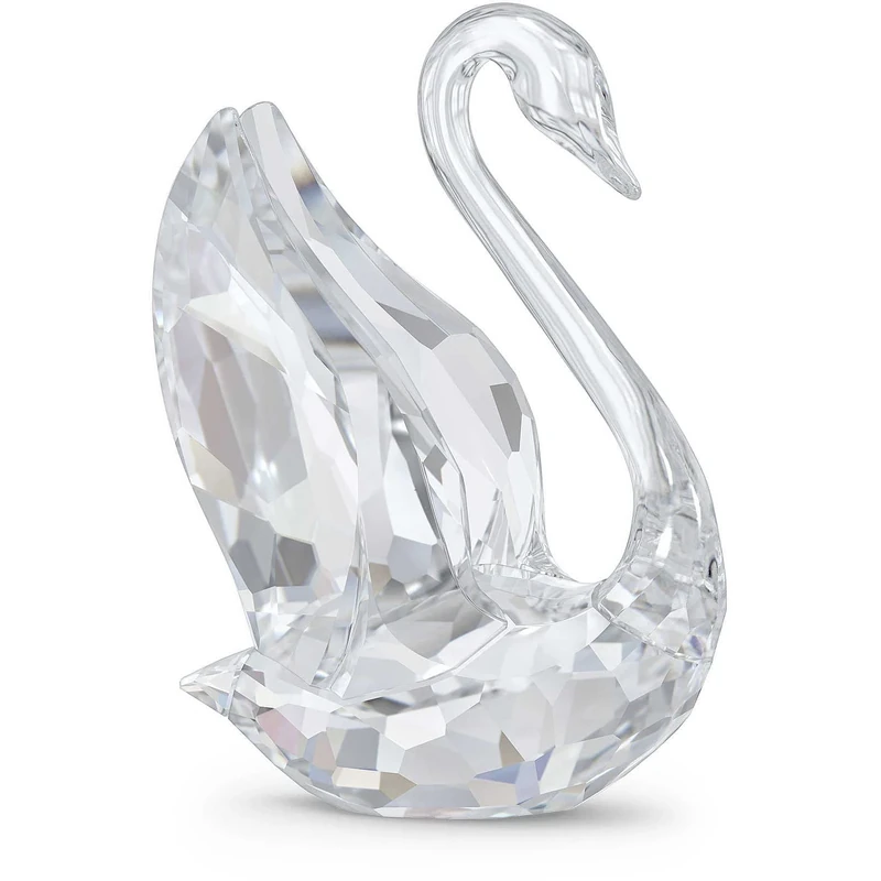 Swarovski Signum Swan Ornament, Clear Crystal Swan Figurine, from the Iconic Swan Collection