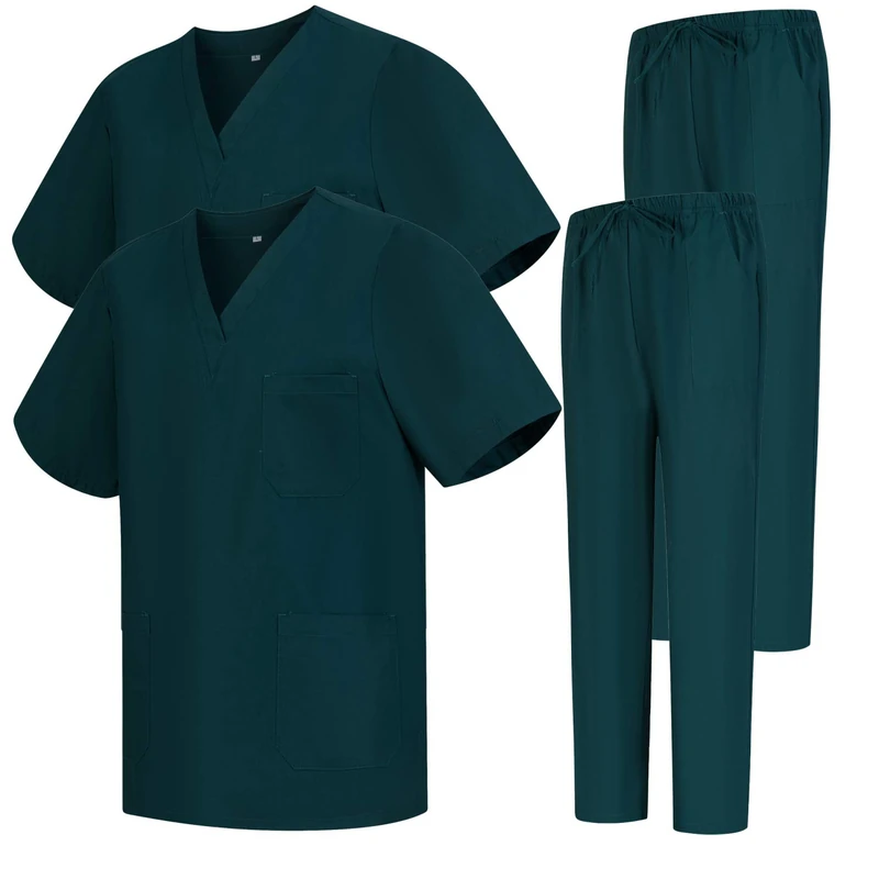 MISEMIYA - Pack * 2 Pcs - Uniforms Unisex Scrub Set – Medical Uniform with Scrub Top and Pants - Ref.2-8178 - X-Large, Green 68