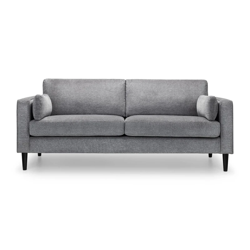 Julian Bowen Hayward 3 Seater Sofa, Dark Grey Chenille
