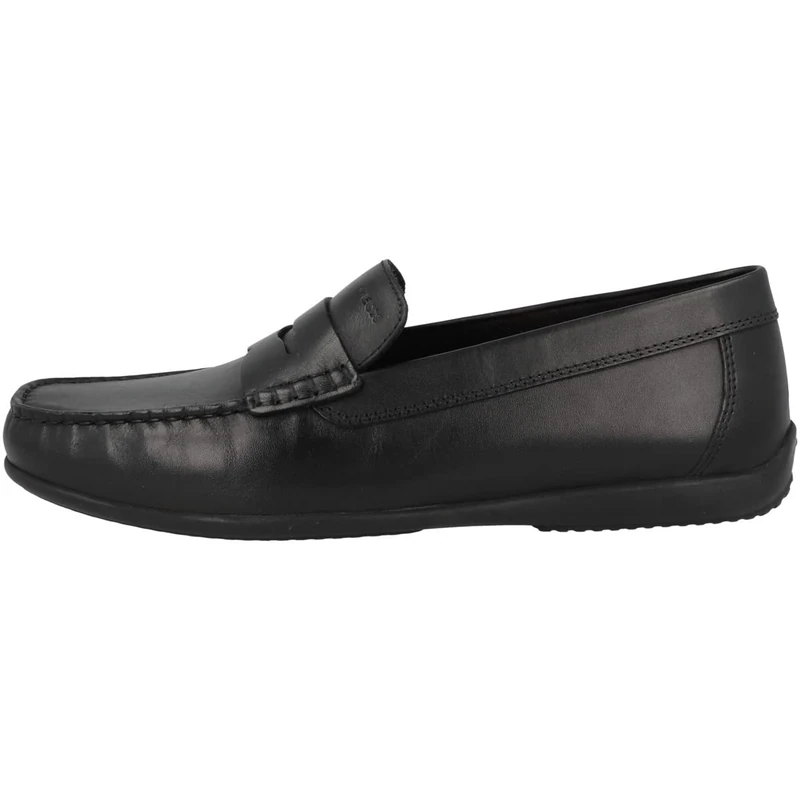 Geox Mens U Ascanio Moccasins, Black, 6 UK