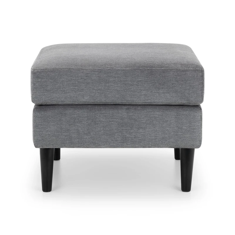 Julian Bowen Hayward Ottoman, Grey - Image 1