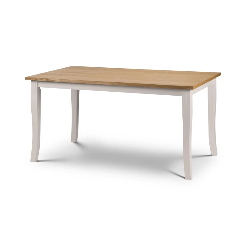 Julian Bowen Davenport Dining Table - Elephant Grey/Oak Tables