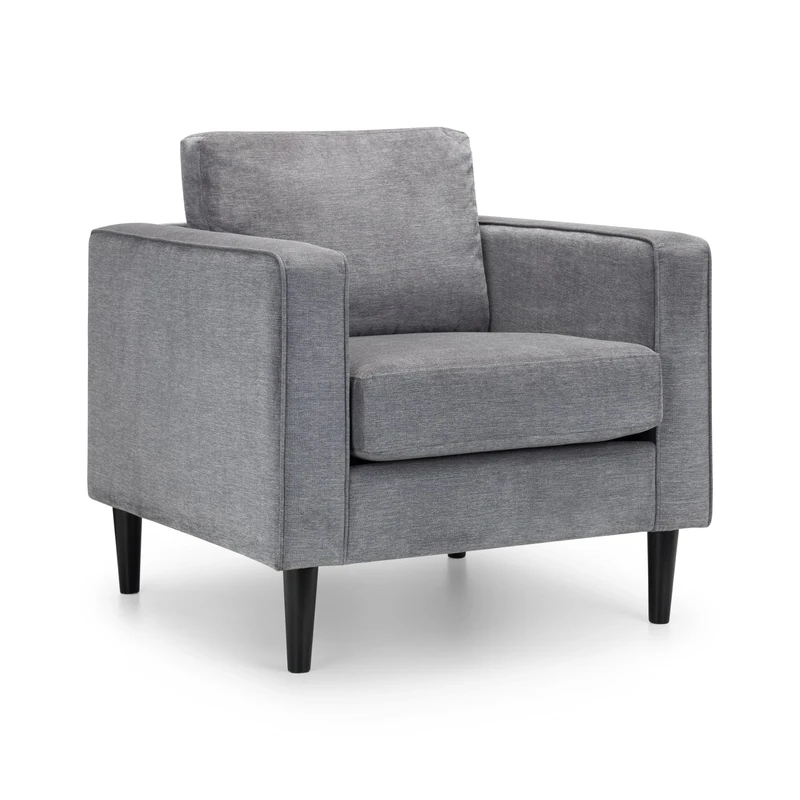 Julian Bowen Hayward Chair, Dark Grey Chenille, One Size