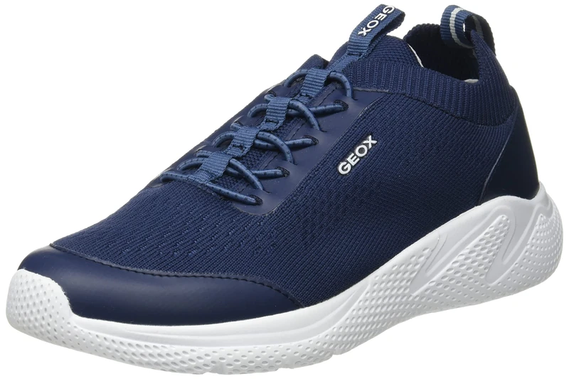 Geox Boys J Sprintye Boy Sneakers, Navy, 4 UK