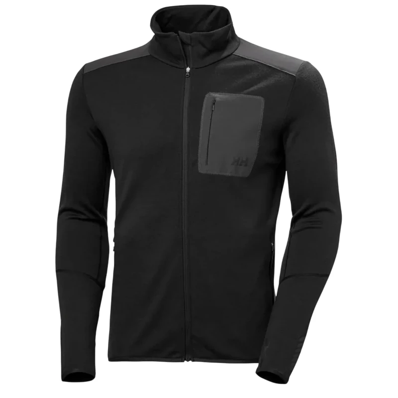 Helly Hansen Men's Lifa Merino Midlayer, Black, 2XL