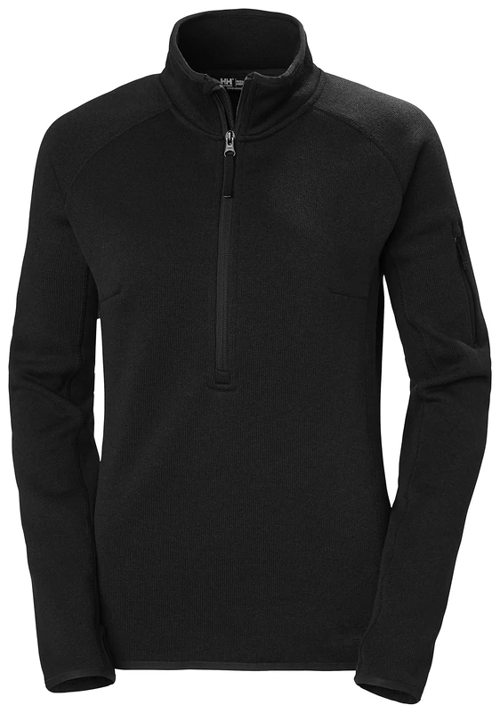 Helly Hansen Womens W Varde 1/2 Zip 2.0, Black, S