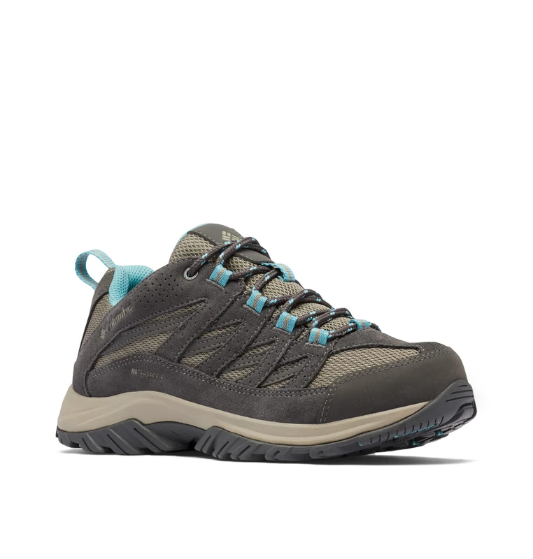 Columbia Women's Crestwood WP waterproof low rise hiking shoes, Black (Kettle x Dark Grey), 7.5 UK
