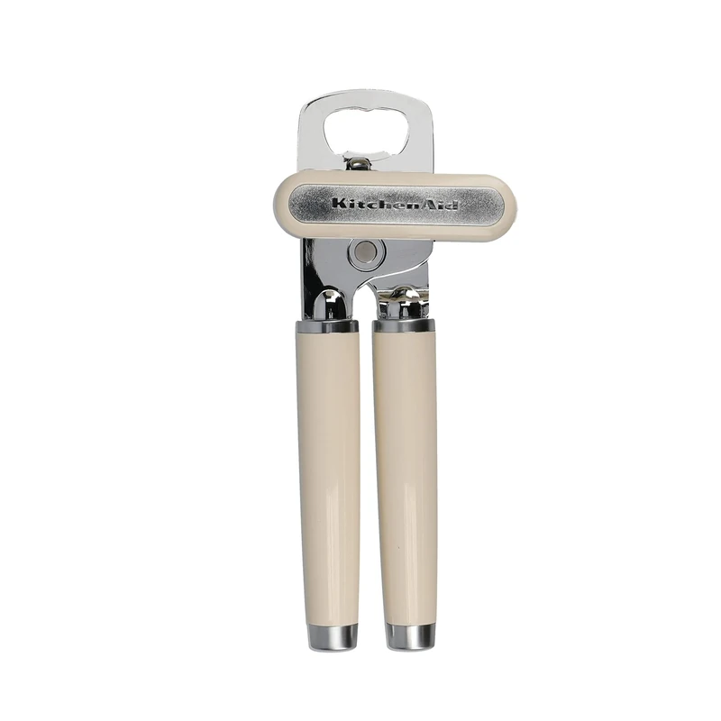 KitchenAid Multi Function Tin Opener Safe and Smooth, Almond Cream