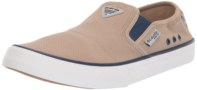 Columbia Men's Slack Tide Slip PFG Boat Shoe, Oxford Tan/Carbon, 12 UK