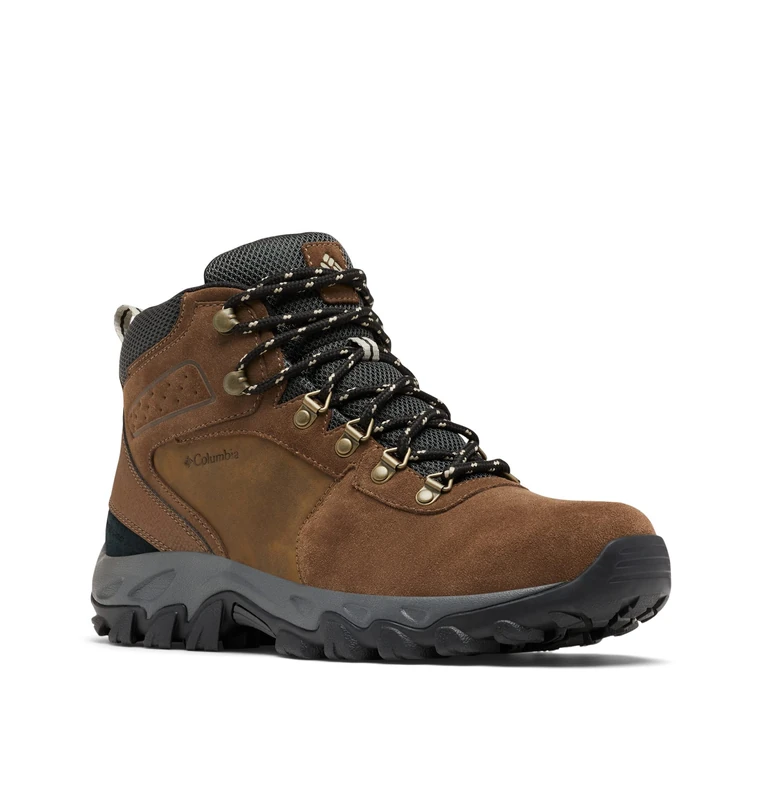 Columbia Men's Newton Ridge Plus 2 Suede WP waterproof mid rise hiking boots, Brown (Dark Brown x Dark Grey), 11 UK