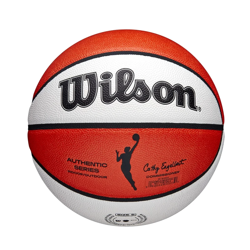 Wilson Basketball WNBA Authentic, Outdoor and Indoor, Orange, 6