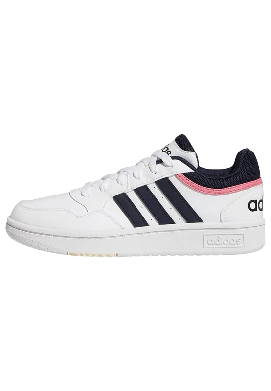 adidas Women's Hoops 3.0 Low Classic Shoes, Cloud White / Legend Ink / Wonder White, 4 UK