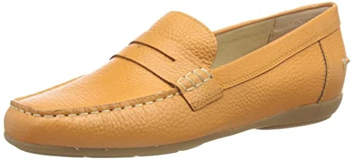 Geox Women's D Annytah Moc A Moccasins, Orange, 4 UK
