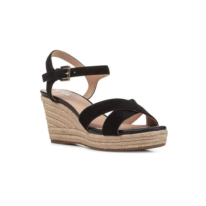 Geox Womens Soleil Sandals, Black, 3.5 UK - Image 1