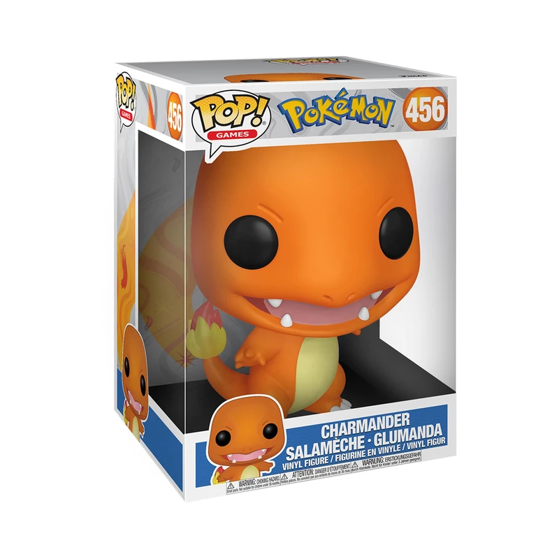 Funko POP! Games: Pokemon - 10" Charmander - EMEA - Collectable Vinyl Figure - Gift Idea - Official Merchandise - Toys for Kids & Adults - Video Games Fans - Model Figure for Collectors and Display