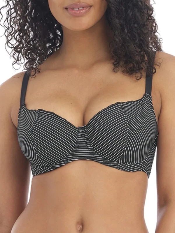 Freya Ocean Calling Sweetheart Bikini Top Midnight Black 30D