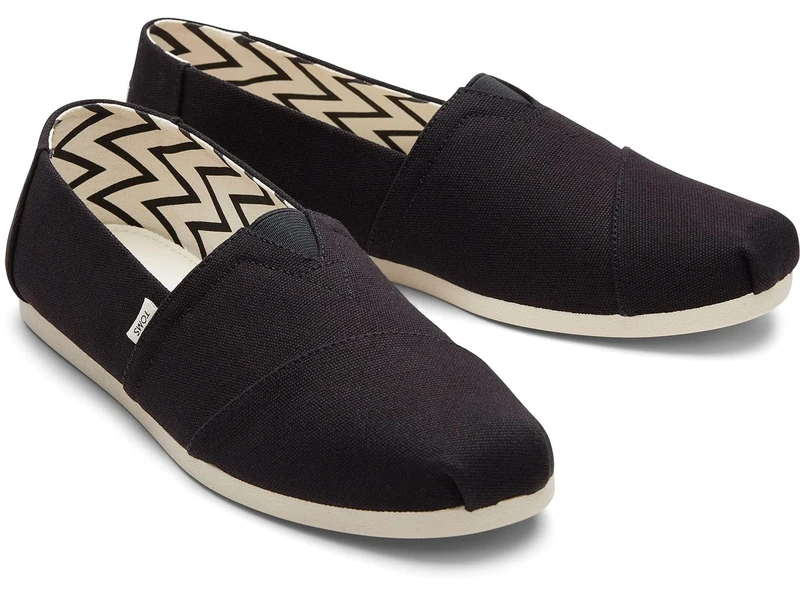 TOMS Mens Alpargata Espadrilles Shoes Black 10 UK