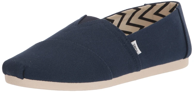 Alpargata Canvas Slip-On Shoes Lightweight Breathable Durable Footwear for Casual & Semi-Formal Events Blue