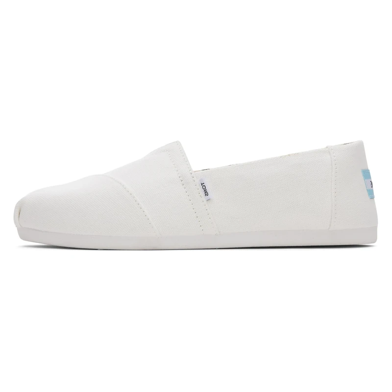 TOMS Women Alpargata Classic Loafer Flat, White, 7 UK
