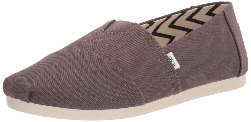 TOMS Men's Alpargata Loafer Flat - Grey, 8.5 UK