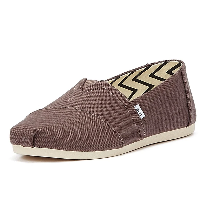 TOMS Alpargata Cotton Canvas Womens Ash Espadrilles - UK 7