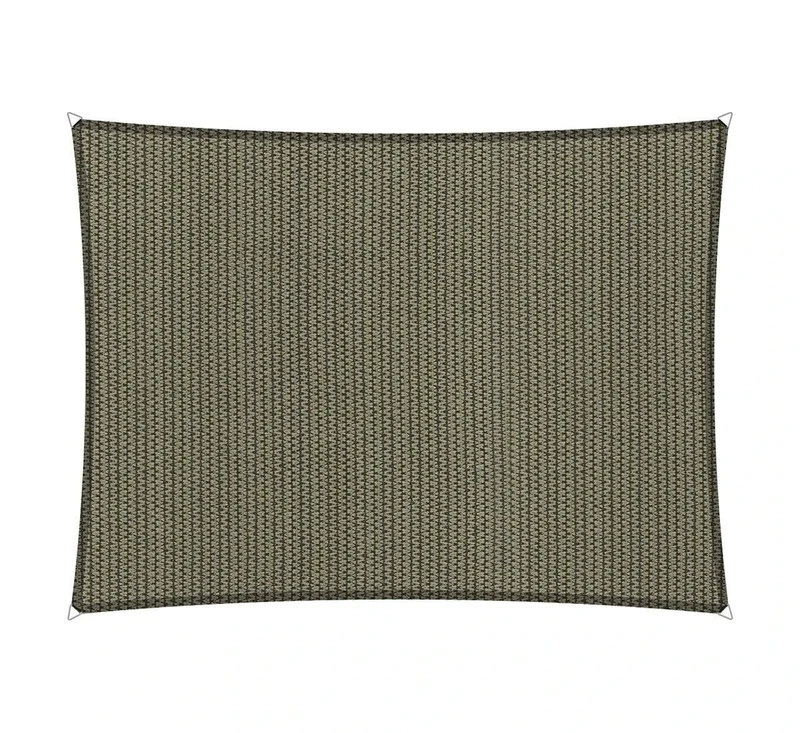 Shadow Comfort Shade Sail Sunshade Water Permeable HDPE Garden Awning for Outdoor Garden Terrace UV Block - Rectangle 4x5m - Desert Storm