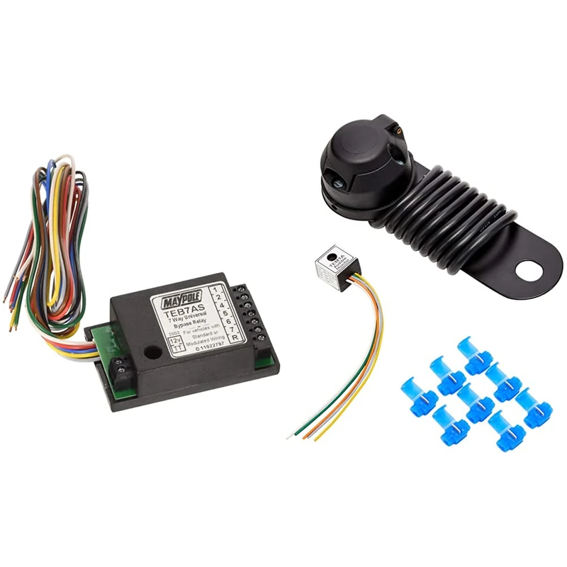 Maypole 3877 7-Way By-Pass Relay Buzzer and Smart Chip & MP383 12N 1.5M Wiring Kit with Audible Relay - Image 1