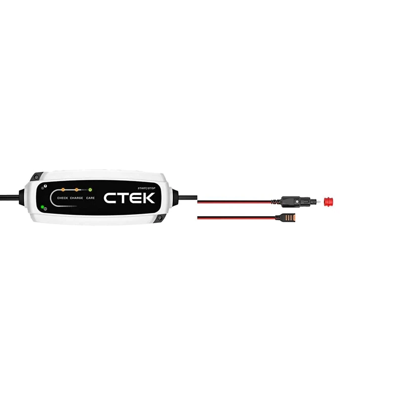 CTEK 40-106 Smart Battery Charger & Cigarette Lighter Connector Adaptor 56-263
