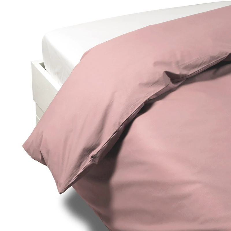 Caleffi 1003593 Percale Duvet Cover Set for Double Bed, Pink
