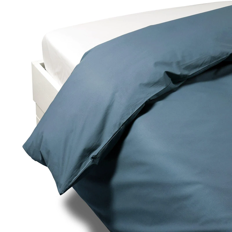 Caleffi Percalle Duvet Cover, Percalle, Avio, Double, 1003588