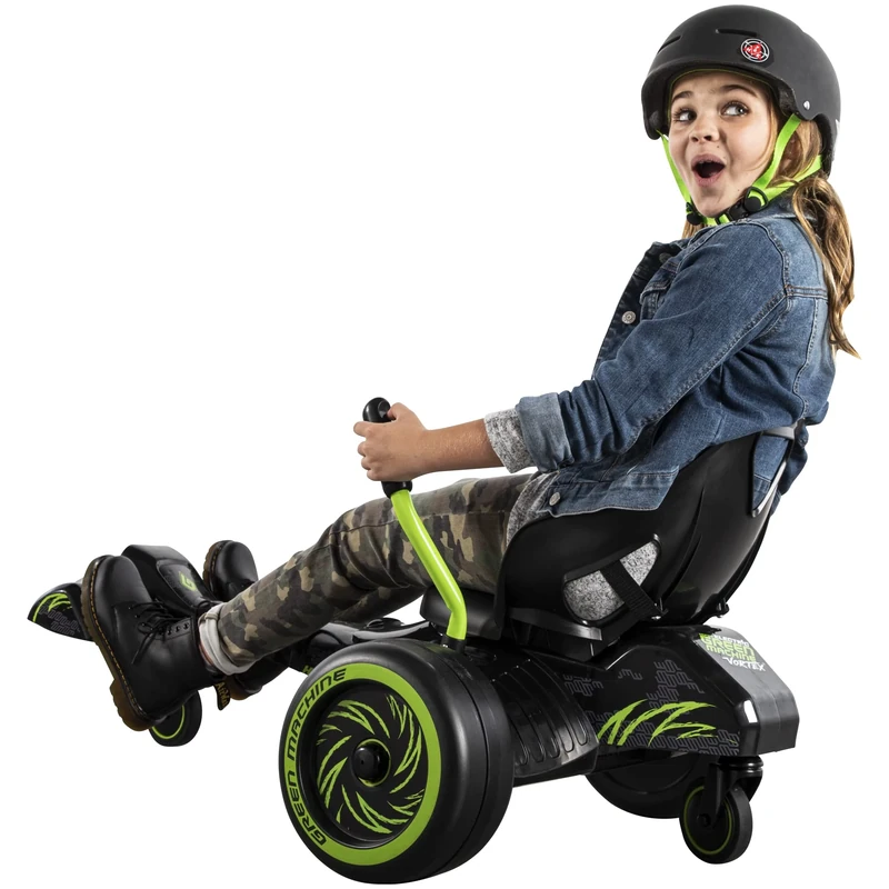Huffy Green Machine Vortex 12v Electric Ride On Fast 360 Spin Action - Image 1